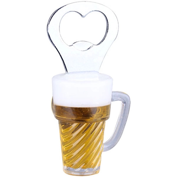 Beer Mug Bottle Opener w/ Magnet - Beer Mug Bottle Opener w/ Magnet - Image 1 of 1