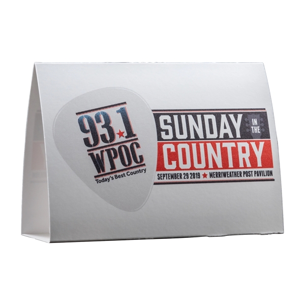 Table Tent Cardstock 12pt 2 sided - 5.75" X 4" X 2" - Table Tent Cardstock 12pt 2 sided - 5.75" X 4" X 2" - Image 0 of 1