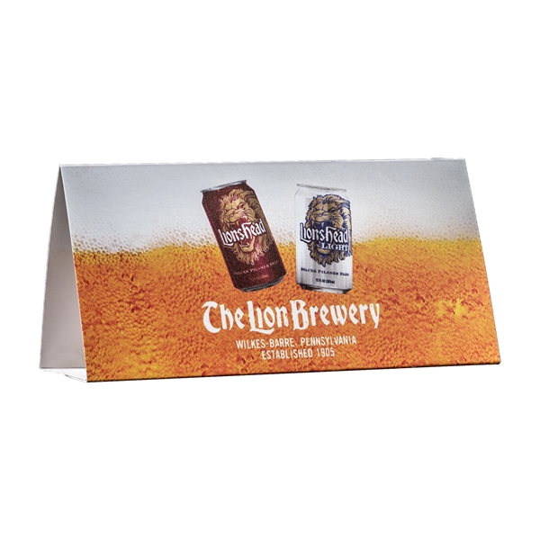 Table Tent Cardstock 12pt 2 sided - 6.25" X 3" X 2" - Table Tent Cardstock 12pt 2 sided - 6.25" X 3" X 2" - Image 0 of 1