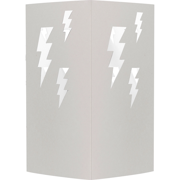 Table Luminary Cardstock 12pt 4 sided Lightning - Table Luminary Cardstock 12pt 4 sided Lightning - Image 1 of 1