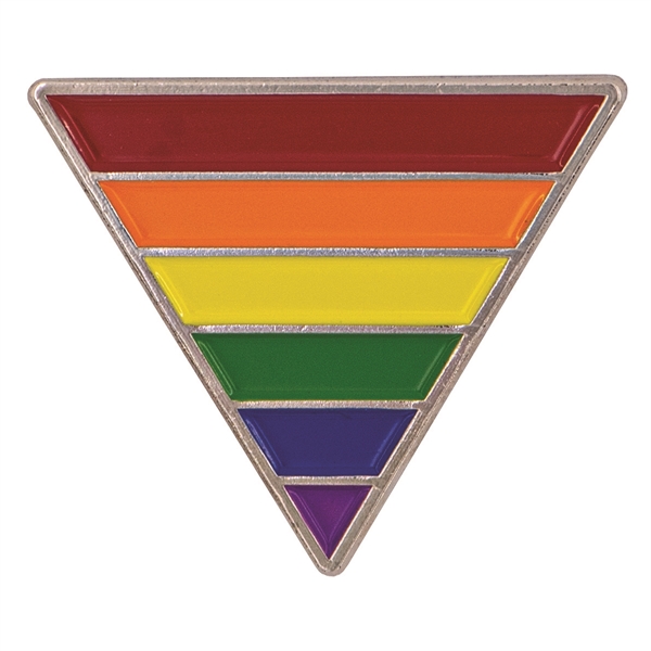 Rainbow Pride Triangle Lapel Pin - Rainbow Pride Triangle Lapel Pin - Image 1 of 1