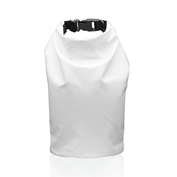 Tarpaulin Laundry Dry Bag w/ Oval Base and 5L Capacity - Tarpaulin Laundry Dry Bag w/ Oval Base and 5L Capacity - Image 4 of 5