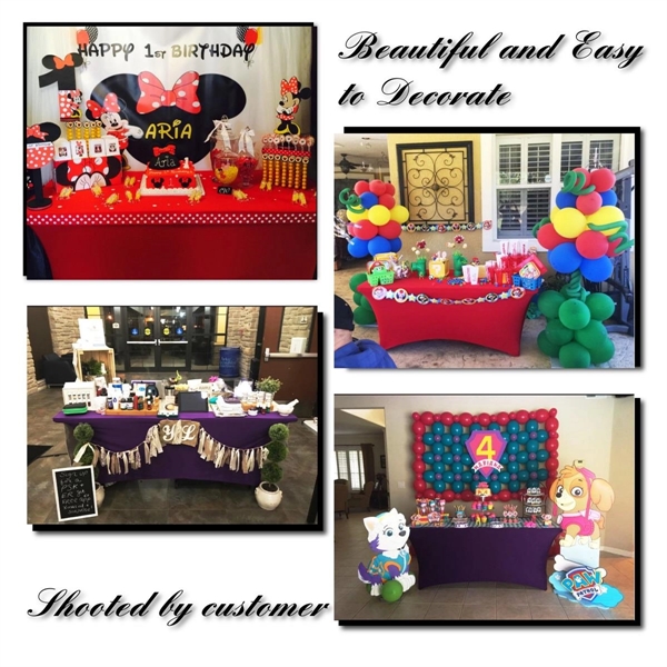 6ft 3 Sided Table Cover - 6ft 3 Sided Table Cover - Image 2 of 2
