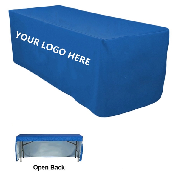 6ft 3 Sided Open Back Table Cover - 6ft 3 Sided Open Back Table Cover - Image 0 of 1