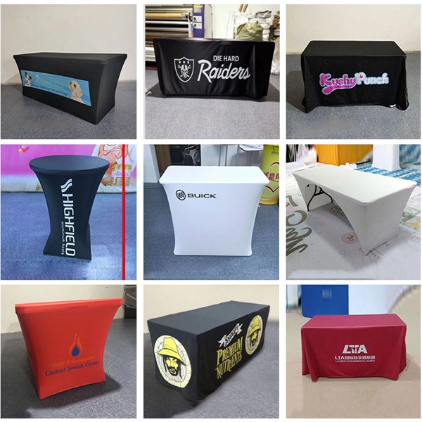 6ft Customized Zipper Back Fitted Table Cover - 6ft Customized Zipper Back Fitted Table Cover - Image 2 of 2
