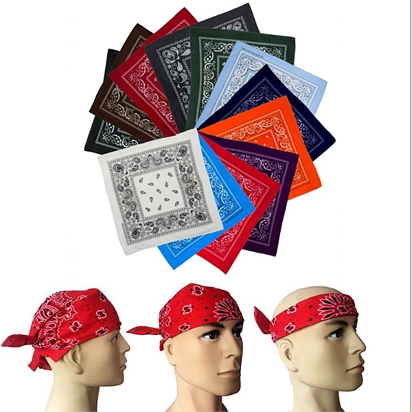 22" 100% Cotton Bandana - 22" 100% Cotton Bandana - Image 1 of 1
