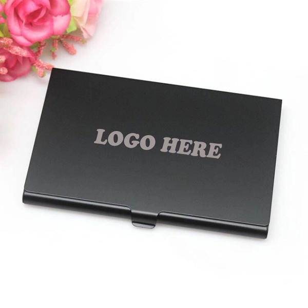 Aluminium Alloy Business Card Holder - Aluminium Alloy Business Card Holder - Image 1 of 2
