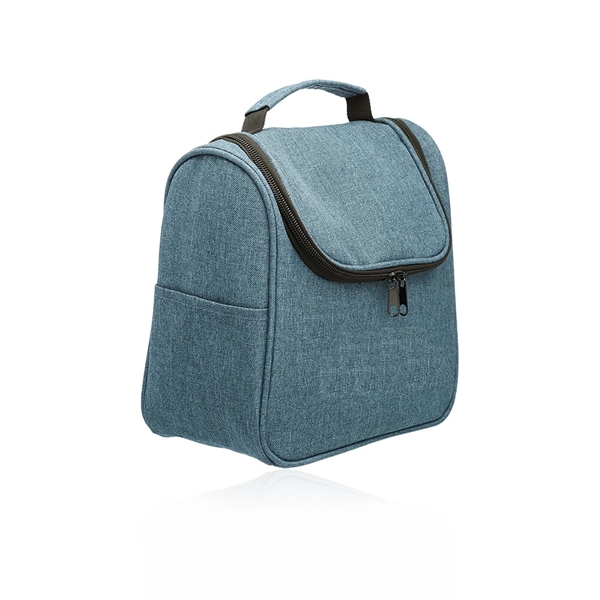 Large Heather Toiletry Bags w/ Side Pockets - Large Heather Toiletry Bags w/ Side Pockets - Image 1 of 5