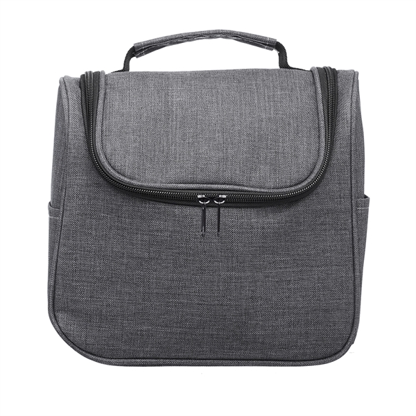 Large Heather Toiletry Bags w/ Side Pockets - Large Heather Toiletry Bags w/ Side Pockets - Image 2 of 5
