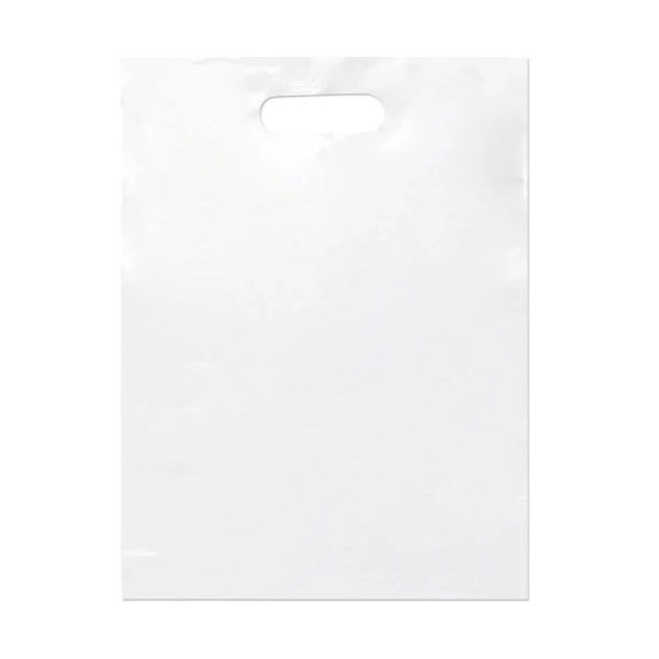 Plastic Die Cut Handle Bag - 12 " x 4 " x 15.75 " - Plastic Die Cut Handle Bag - 12 " x 4 " x 15.75 " - Image 2 of 12
