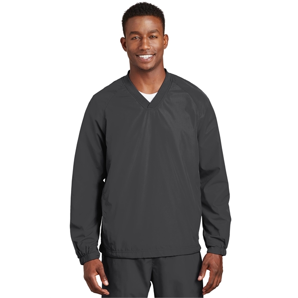 Sport-Tek V-Neck Raglan Wind Shirt. - Sport-Tek V-Neck Raglan Wind Shirt. - Image 17 of 17