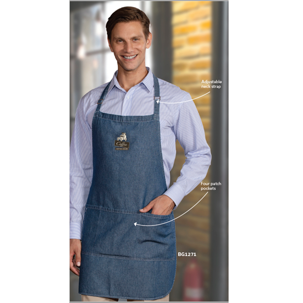 Cotton Denim Bib Apron - Cotton Denim Bib Apron - Image 0 of 1