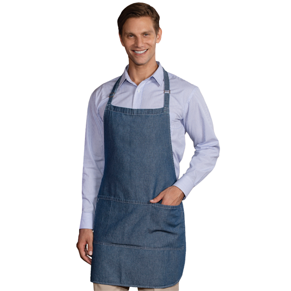 Cotton Denim Bib Apron - Cotton Denim Bib Apron - Image 1 of 1