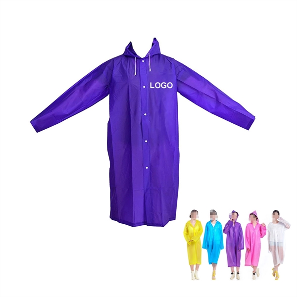 EVA Rain Poncho with Hoods and Sleeves - EVA Rain Poncho with Hoods and Sleeves - Image 0 of 5