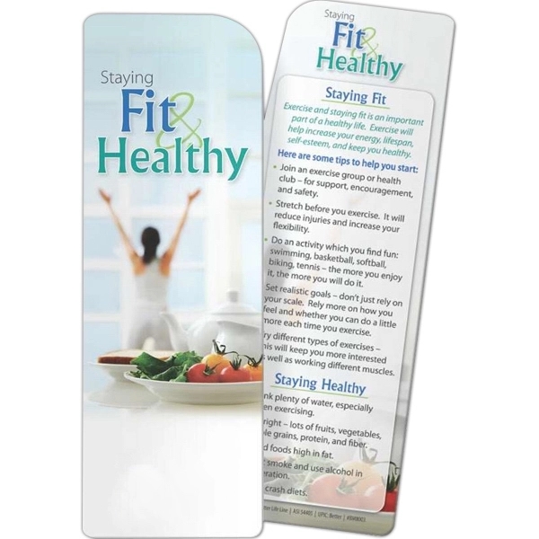 Bookmark - Staying Fit and Healthy - Bookmark - Staying Fit and Healthy - Image 1 of 3