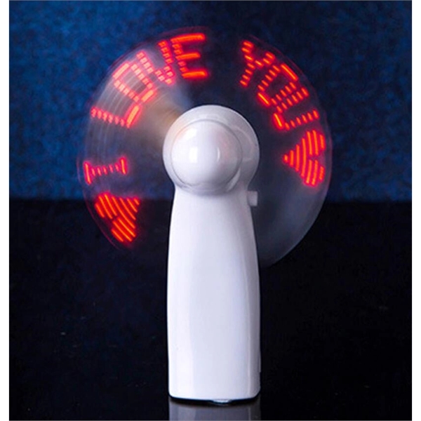 Pre-Programmed Mini Fans with LED Words - Pre-Programmed Mini Fans with LED Words - Image 1 of 4