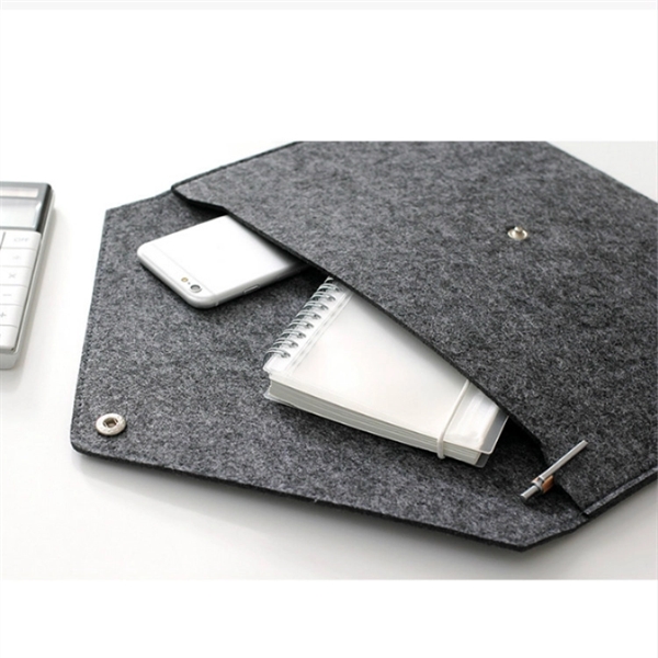 A4 Felt Document bag - A4 Felt Document bag - Image 2 of 4