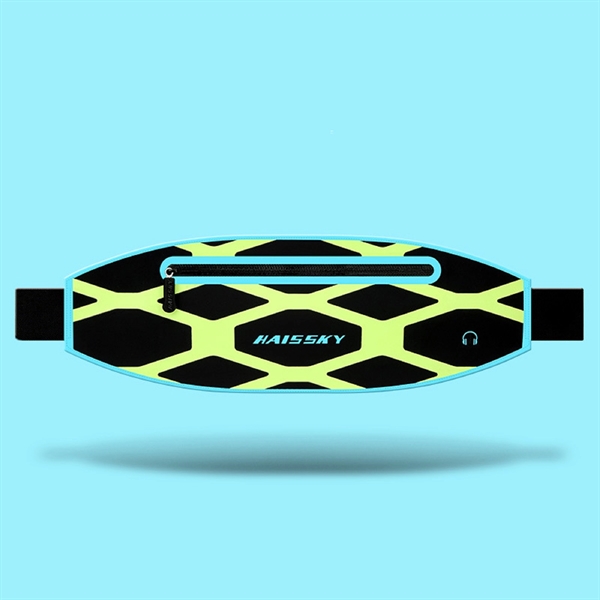 Rhombus Waterproof Adjustable Fitness Waist Bag - Rhombus Waterproof Adjustable Fitness Waist Bag - Image 2 of 3