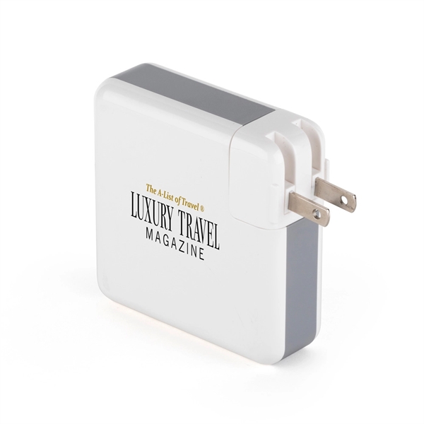 Custom Monterey 6700 mAh Wall Adapter Powerbank / Wireless Charger