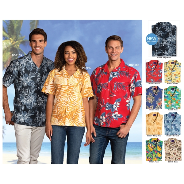 Floral Print Camp Shirt