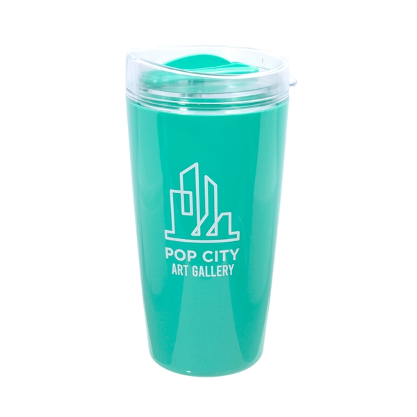 16 oz. Thumb Slide Coffee Tumbler w/ 1 Color Imprint - 16 oz. Thumb Slide Coffee Tumbler w/ 1 Color Imprint - Image 2 of 9