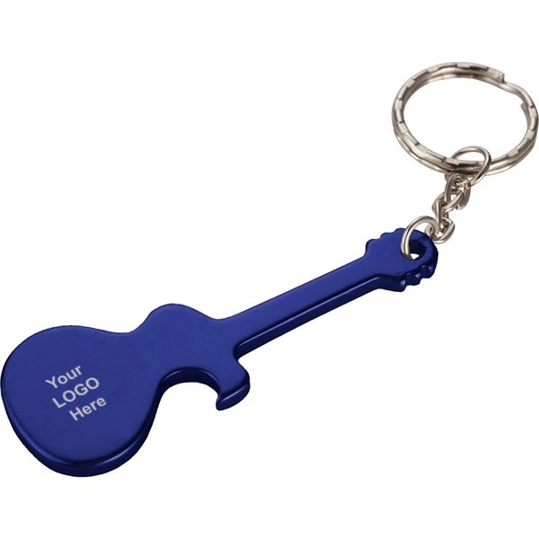 Guitar Shaped Bottle Opener with Key Holder - Guitar Shaped Bottle Opener with Key Holder - Image 1 of 2