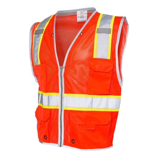 Kishigo Premium Brilliant Series® Heavy-Duty Class 2 Vest - Kishigo Premium Brilliant Series® Heavy-Duty Class 2 Vest - Image 9 of 9