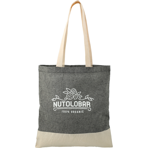 Split Recycled 5oz Cotton Twill Convention Tote - Split Recycled 5oz Cotton Twill Convention Tote - Image 0 of 17