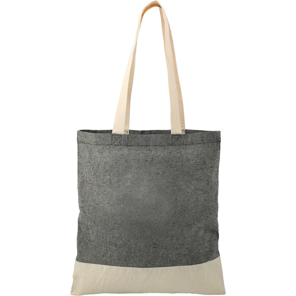 Split Recycled 5oz Cotton Twill Convention Tote - Split Recycled 5oz Cotton Twill Convention Tote - Image 3 of 17