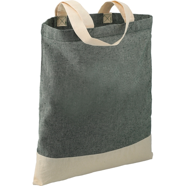 Split Recycled 5oz Cotton Twill Convention Tote - Split Recycled 5oz Cotton Twill Convention Tote - Image 5 of 17