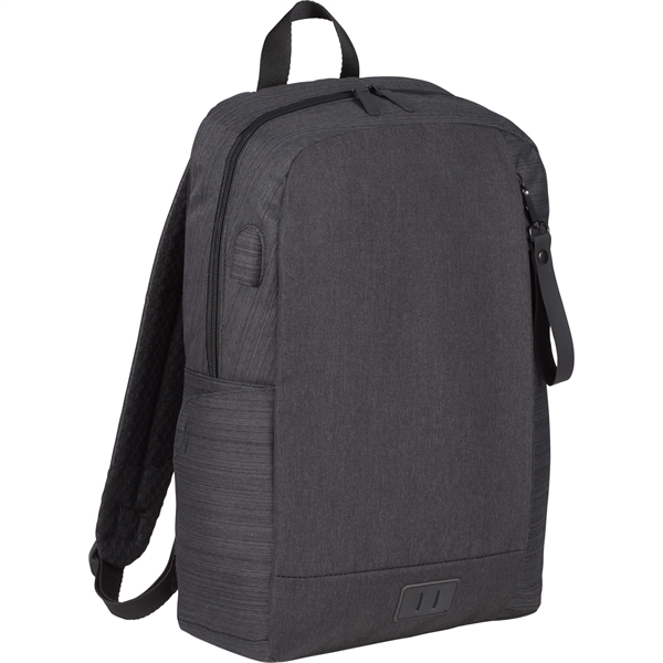 NBN Whitby Slim 15" Computer Backpack w/ USB Port - NBN Whitby Slim 15" Computer Backpack w/ USB Port - Image 3 of 17