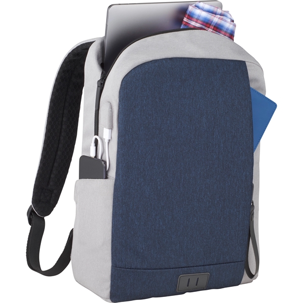 NBN Whitby Slim 15" Computer Backpack w/ USB Port - NBN Whitby Slim 15" Computer Backpack w/ USB Port - Image 12 of 17