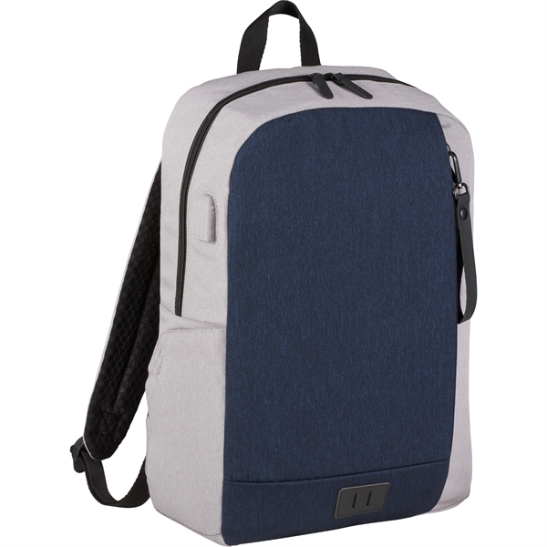 NBN Whitby Slim 15" Computer Backpack w/ USB Port - NBN Whitby Slim 15" Computer Backpack w/ USB Port - Image 13 of 17