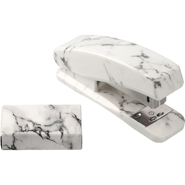 4 Piece Faux Marble Desktop Set - 4 Piece Faux Marble Desktop Set - Image 4 of 4