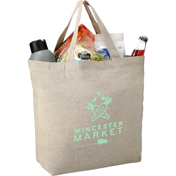 Recycled 5oz Cotton Twill Grocery Tote - Recycled 5oz Cotton Twill Grocery Tote - Image 18 of 18