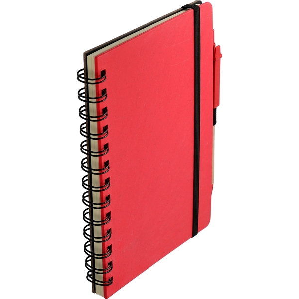 5" x 7" FSC® Mix Wheat Straw Notebook with Pen - 5" x 7" FSC® Mix Wheat Straw Notebook with Pen - Image 20 of 26