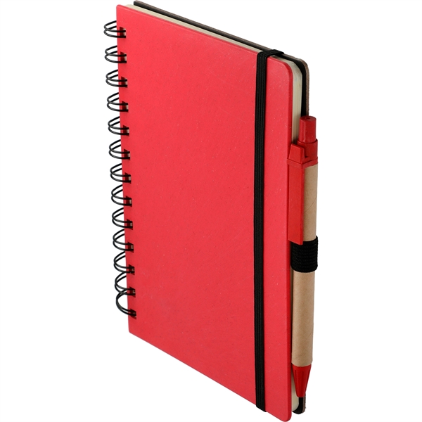 5" x 7" FSC® Mix Wheat Straw Notebook with Pen - 5" x 7" FSC® Mix Wheat Straw Notebook with Pen - Image 21 of 26