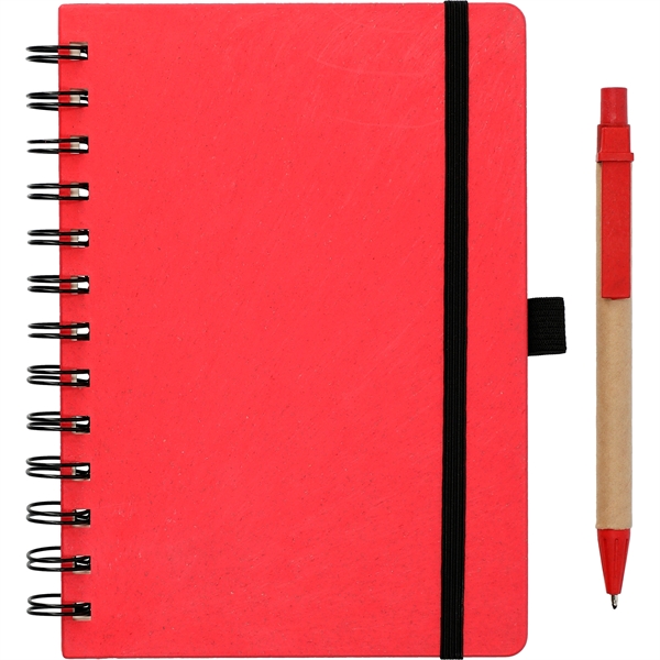 5" x 7" FSC® Mix Wheat Straw Notebook with Pen - 5" x 7" FSC® Mix Wheat Straw Notebook with Pen - Image 22 of 26