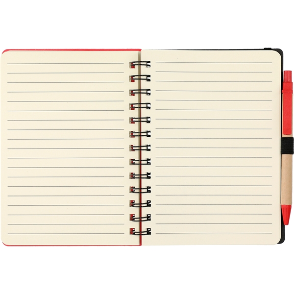 5" x 7" FSC® Mix Wheat Straw Notebook with Pen - 5" x 7" FSC® Mix Wheat Straw Notebook with Pen - Image 23 of 26