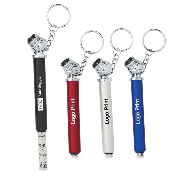 Mini Promotional Tire Pressure Gauge Keychain - Mini Promotional Tire Pressure Gauge Keychain - Image 2 of 2