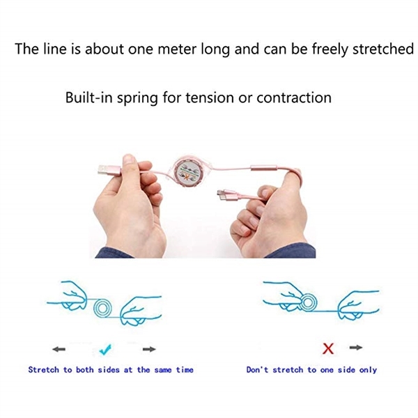 Retractable 3 in 1 USB Charging Cable - Retractable 3 in 1 USB Charging Cable - Image 1 of 3