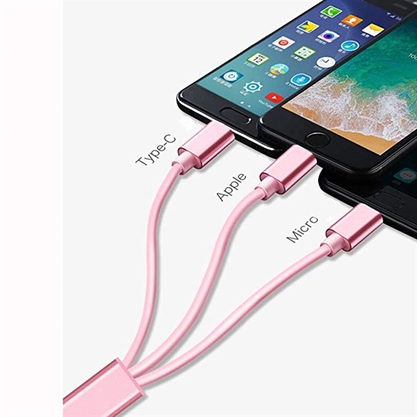 Retractable 3 in 1 USB Charging Cable - Retractable 3 in 1 USB Charging Cable - Image 2 of 3
