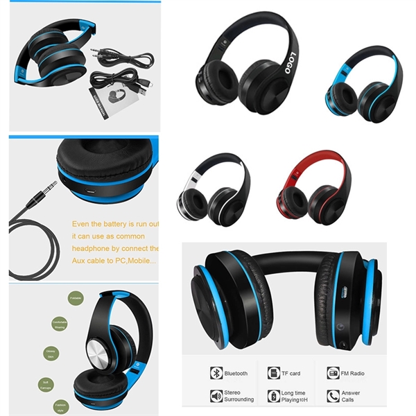 Foldable Wireless Over-Ear Headphones - Foldable Wireless Over-Ear Headphones - Image 0 of 2