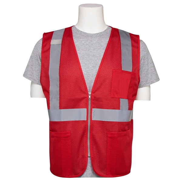 Non ANSI Reflective Mesh Safety Vest - Non ANSI Reflective Mesh Safety Vest - Image 1 of 2