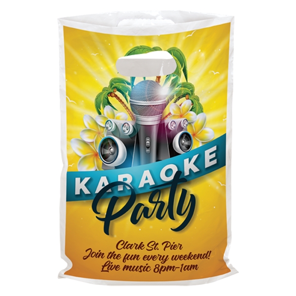 Full-Color Plastic Bags with Die-Cut Handles - Full-Color Plastic Bags with Die-Cut Handles - Image 2 of 6