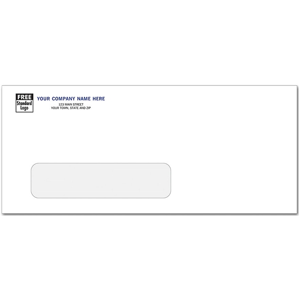 Envelopes, Number 10 single window, white - Envelopes, Number 10 single window, white - Image 0 of 1