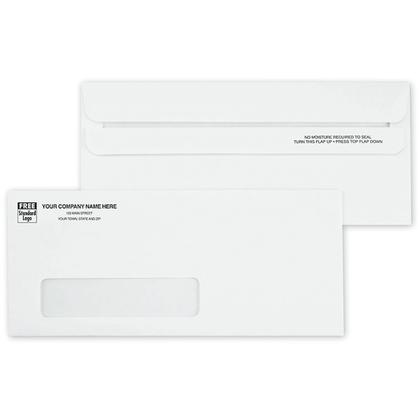 Envelopes, No. 10, Single Window, Self Seal - Envelopes, No. 10, Single Window, Self Seal - Image 0 of 1