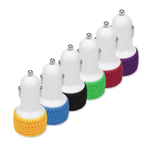 Tire Dual USB Car Charger - Tire Dual USB Car Charger - Image 1 of 2
