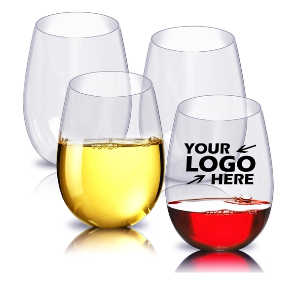 16oz Clear Plastic Stemless Wine Tumbler - 16oz Clear Plastic Stemless Wine Tumbler - Image 0 of 0