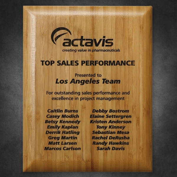 Bamboo Laser Plaque - Bamboo Laser Plaque - Image 1 of 1